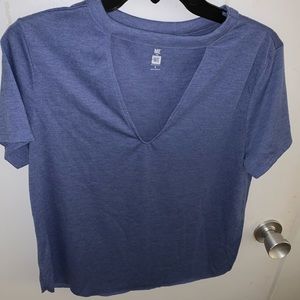 Me to We purple cropped top